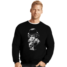 Load image into Gallery viewer, Shirts Crewneck Sweater, Unisex / Small / Black Ludwig Van - A Clockwork Orange
