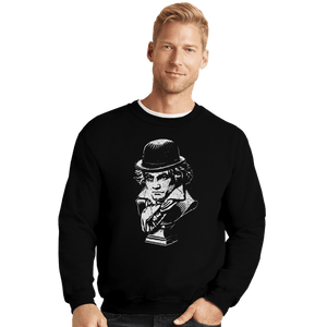 Shirts Crewneck Sweater, Unisex / Small / Black Ludwig Van - A Clockwork Orange