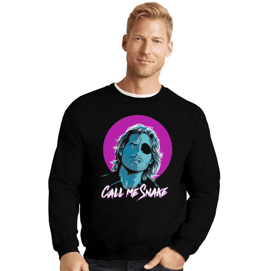 Shirts Crewneck Sweater, Unisex / Small / Black Call Me Snake