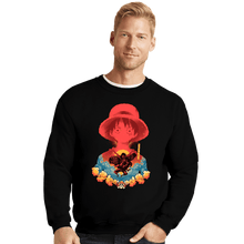 Load image into Gallery viewer, Shirts Crewneck Sweater, Unisex / Small / Black Luffy Shadow
