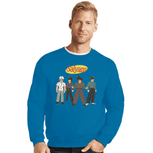 Shirts Crewneck Sweater, Unisex / Small / Sapphire Saiyanfield