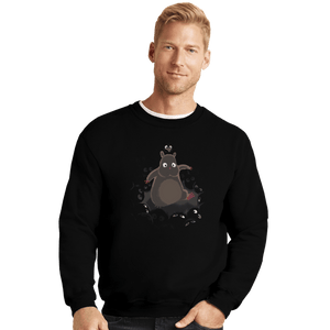 Shirts Crewneck Sweater, Unisex / Small / Black Susuwatari Hole