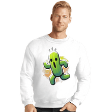 Load image into Gallery viewer, Shirts Crewneck Sweater, Unisex / Small / White 1000 Needles
