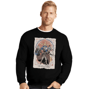 Shirts Crewneck Sweater, Unisex / Small / Black Death Stars