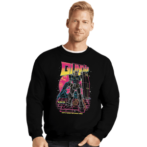 Shirts Crewneck Sweater, Unisex / Small / Black 80s Retro RX-78-2
