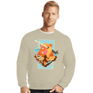 Shirts Crewneck Sweater, Unisex / Small / Sand Beast Breathing