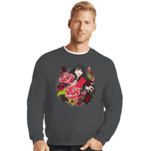 Load image into Gallery viewer, Shirts Crewneck Sweater, Unisex / Small / Charcoal Yumeko
