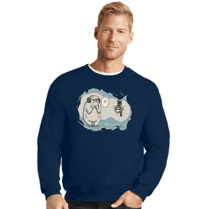 Daily_Deal_Shirts Crewneck Sweater, Unisex / Small / Navy Hoth In Here