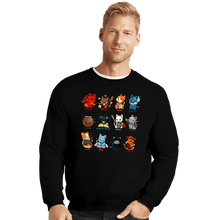 Load image into Gallery viewer, Daily_Deal_Shirts Crewneck Sweater, Unisex / Small / Black Cat Roleplay
