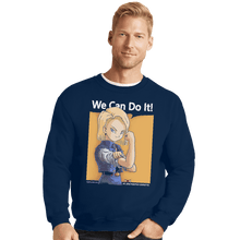 Load image into Gallery viewer, Secret_Shirts Crewneck Sweater, Unisex / Small / Navy C18 Can Do It
