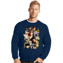 Load image into Gallery viewer, Shirts Crewneck Sweater, Unisex / Small / Navy Honkey Tonk Women
