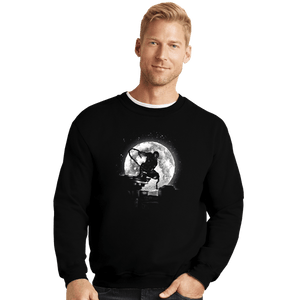 Shirts Crewneck Sweater, Unisex / Small / Black Moonlight Hero