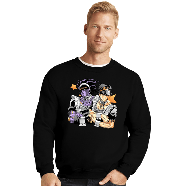Daily_Deal_Shirts Crewneck Sweater, Unisex / Small / Black Maid Stand