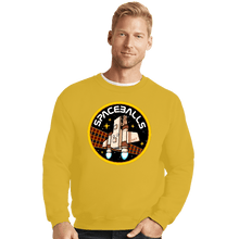 Load image into Gallery viewer, Daily_Deal_Shirts Crewneck Sweater, Unisex / Small / Gold Vintage Spaceballs
