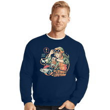 Load image into Gallery viewer, Daily_Deal_Shirts Crewneck Sweater, Unisex / Small / Navy Link To The Future
