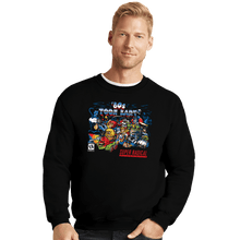 Load image into Gallery viewer, Daily_Deal_Shirts Crewneck Sweater, Unisex / Small / Black 80s Toon Kart
