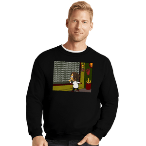 Secret_Shirts Crewneck Sweater, Unisex / Small / Black Rage Simpson