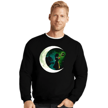 Load image into Gallery viewer, Daily_Deal_Shirts Crewneck Sweater, Unisex / Small / Black Snow Moon
