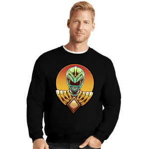 Daily_Deal_Shirts Crewneck Sweater, Unisex / Small / Black Green Power