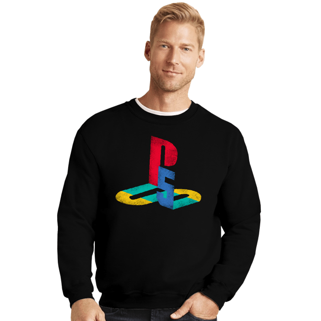Shirts Crewneck Sweater, Unisex / Small / Black PS5 Classic