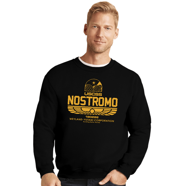 Secret_Shirts Crewneck Sweater, Unisex / Small / Black Nostromo