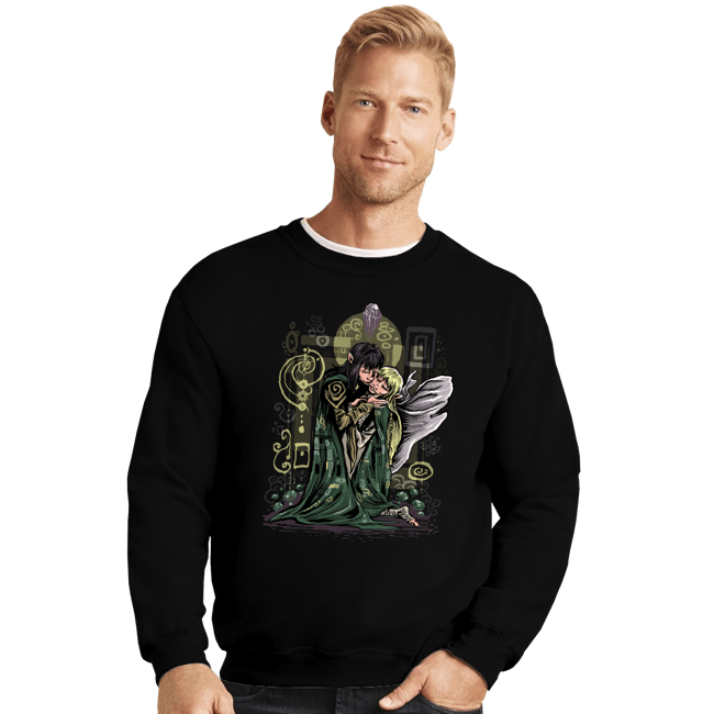 Secret_Shirts Crewneck Sweater, Unisex / Small / Black The Dark Kiss