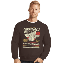 Load image into Gallery viewer, Shirts Crewneck Sweater, Unisex / Small / Dark Chocolate Gizmo&#39;s Pizza

