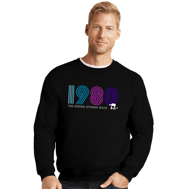 Shirts Crewneck Sweater, Unisex / Small / Black 1980 The Empire Strikes Back