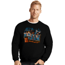 Load image into Gallery viewer, Daily_Deal_Shirts Crewneck Sweater, Unisex / Small / Black Welcome To The  Knowby Cabin
