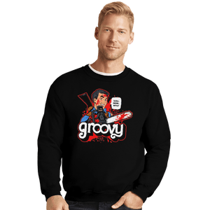 Shirts Crewneck Sweater, Unisex / Small / Black Heartthrob Ash