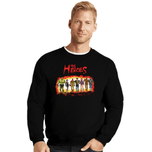 Load image into Gallery viewer, Secret_Shirts Crewneck Sweater, Unisex / Small / Black The Heroes!
