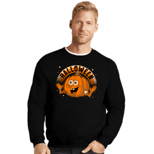 Daily_Deal_Shirts Crewneck Sweater, Unisex / Small / Black Halloween Bob