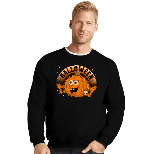 Daily_Deal_Shirts Crewneck Sweater, Unisex / Small / Black Halloween Bob