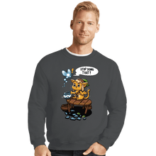 Load image into Gallery viewer, Secret_Shirts Crewneck Sweater, Unisex / Small / Charcoal Stop Doing That!
