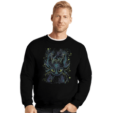 Load image into Gallery viewer, Shirts Crewneck Sweater, Unisex / Small / Black Fireflies
