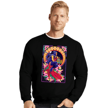 Load image into Gallery viewer, Daily_Deal_Shirts Crewneck Sweater, Unisex / Small / Black Ninja Art Nouveau Gaiden
