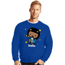 Load image into Gallery viewer, Daily_Deal_Shirts Crewneck Sweater, Unisex / Small / Royal Blue Hello
