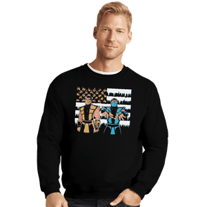 Shirts Crewneck Sweater, Unisex / Small / Black Black Dragonia
