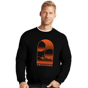 Shirts Crewneck Sweater, Unisex / Small / Black Tatooine