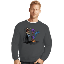 Load image into Gallery viewer, Secret_Shirts Crewneck Sweater, Unisex / Small / Charcoal The Shining Cartoon
