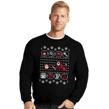 Load image into Gallery viewer, Shirts Crewneck Sweater, Unisex / Small / Black Santa Of The Yolk Folk
