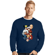 Load image into Gallery viewer, Daily_Deal_Shirts Crewneck Sweater, Unisex / Small / Navy Mutant 97 Heads!
