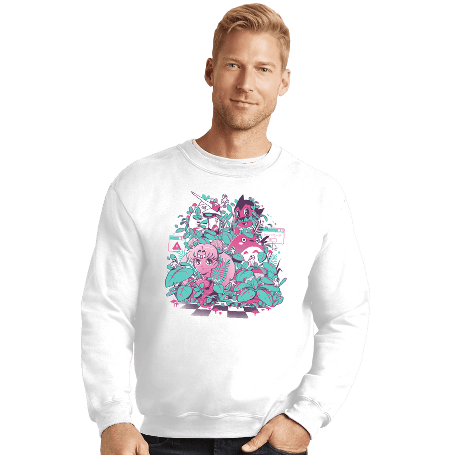 Shirts Crewneck Sweater, Unisex / Small / White A N I M E W A V E