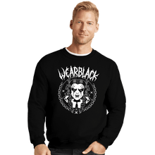 Load image into Gallery viewer, Shirts Crewneck Sweater, Unisex / Small / Black Wear Black
