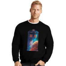 Load image into Gallery viewer, Shirts Crewneck Sweater, Unisex / Small / Black Tardis Color
