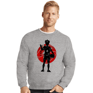 Shirts Crewneck Sweater, Unisex / Small / Sports Grey Crimson Yū Nishinoya