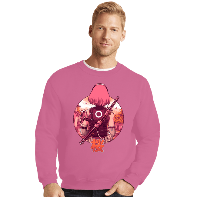 Shirts Crewneck Sweater, Unisex / Small / Azalea Autumn Cherry