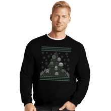 Load image into Gallery viewer, Daily_Deal_Shirts Crewneck Sweater, Unisex / Small / Black 40K Christmas Tree
