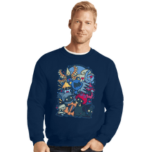 Load image into Gallery viewer, Shirts Crewneck Sweater, Unisex / Small / Navy Heartless
