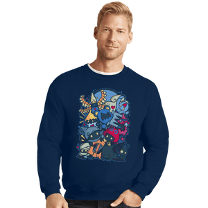 Shirts Crewneck Sweater, Unisex / Small / Navy Heartless